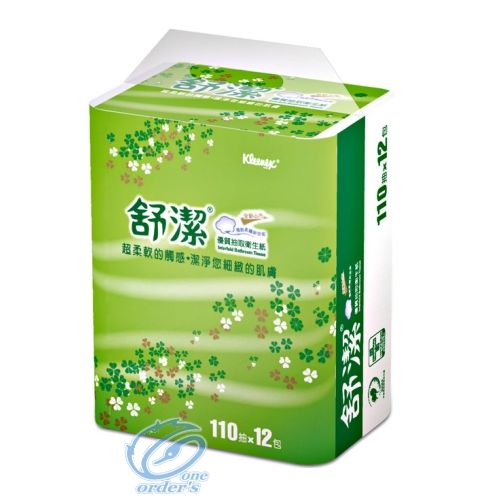 舒潔®優質抽取式衛生紙(110抽/72包)